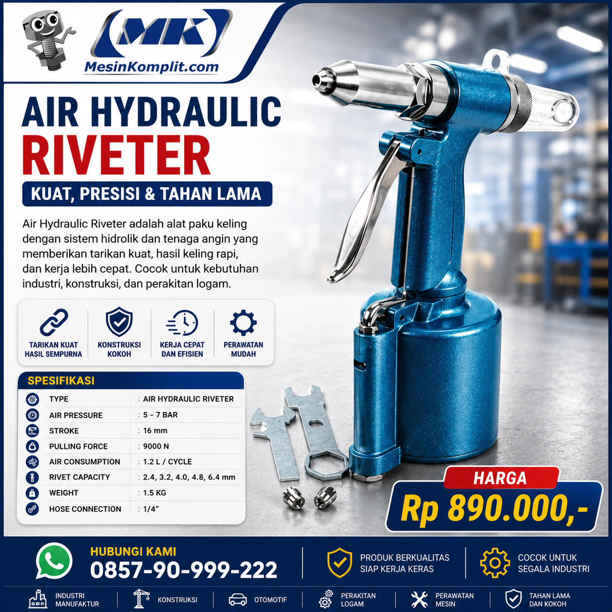 Hidrolik Rivet Angin...